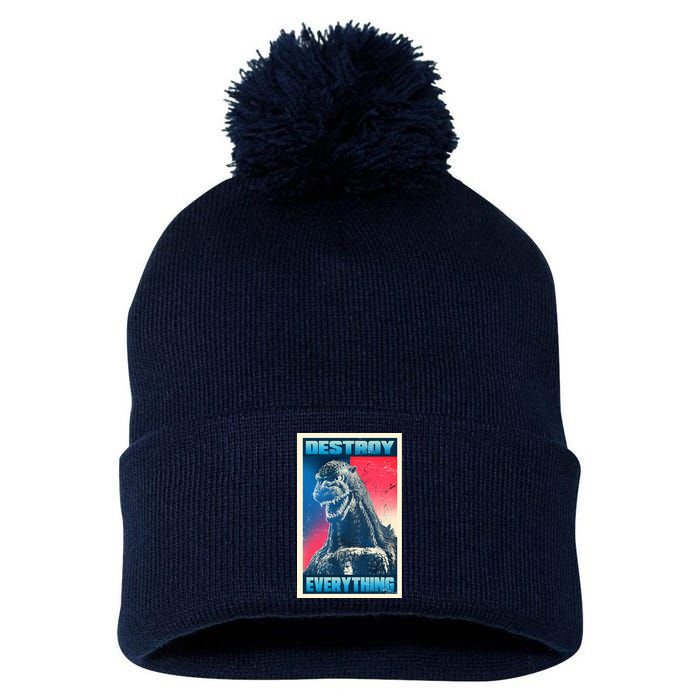 Destroy Everything Election Pom Pom 12in Knit Beanie