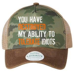 Destroyed Ability Tolerate Idiots Legacy Tie Dye Trucker Hat