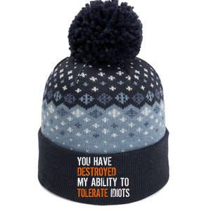 Destroyed Ability Tolerate Idiots The Baniff Cuffed Pom Beanie