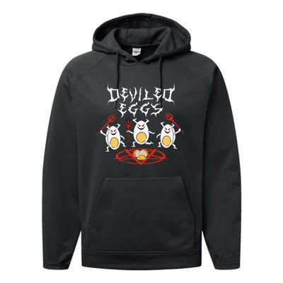 Deviled Eggs Thanksgiving Funny Performance Fleece Hoodie