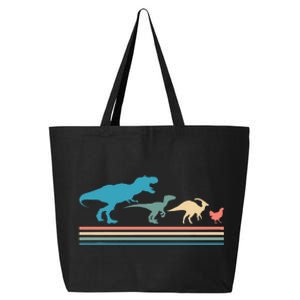 Dinosaur Evolution Trex Velociraptor Chicken 25L Jumbo Tote