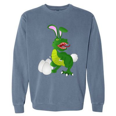 Dinosaur Easter TRex Funny Gift Garment-Dyed Sweatshirt