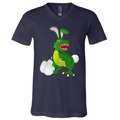 Dinosaur Easter TRex Funny Gift V-Neck T-Shirt