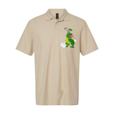 Dinosaur Easter TRex Funny Gift Softstyle Adult Sport Polo