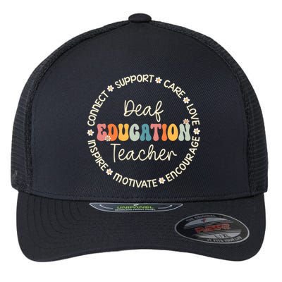 Deaf Education Teacher Appreciation Week Back To School Gift Flexfit Unipanel Trucker Cap