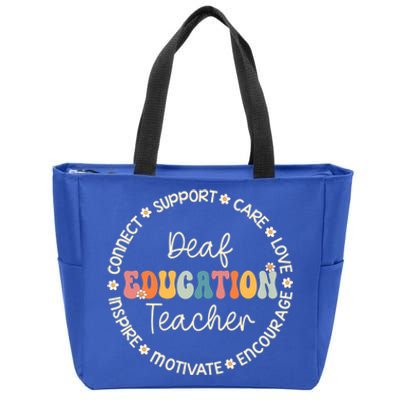 Deaf Education Teacher Appreciation Week Back To School Gift Zip Tote Bag