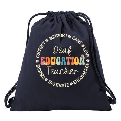 Deaf Education Teacher Appreciation Week Back To School Gift Drawstring Bag