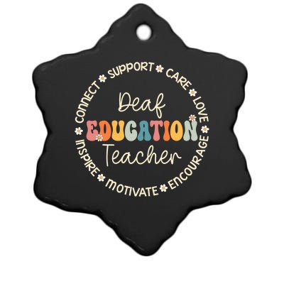 Deaf Education Teacher Appreciation Week Back To School Gift Ceramic Star Ornament