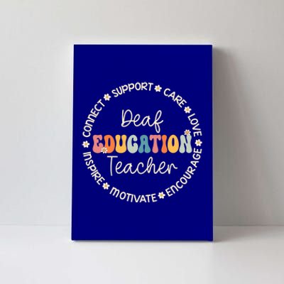 Deaf Education Teacher Appreciation Week Back To School Gift Canvas