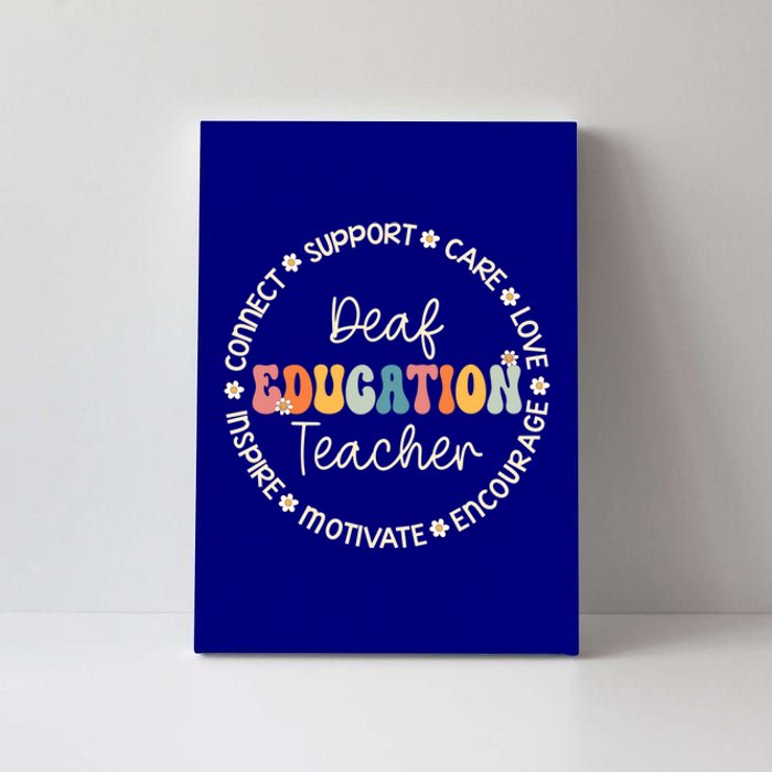 Deaf Education Teacher Appreciation Week Back To School Gift Canvas