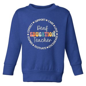 Deaf Education Teacher Appreciation Week Back To School Gift Toddler Sweatshirt