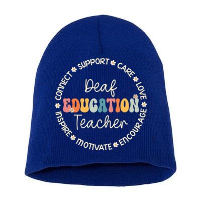 Deaf Education Teacher Appreciation Week Back To School Gift Short Acrylic Beanie