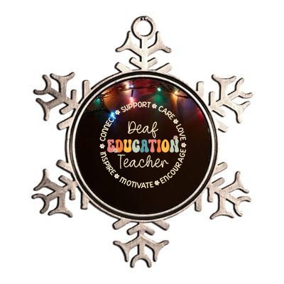 Deaf Education Teacher Appreciation Week Back To School Gift Metallic Star Ornament