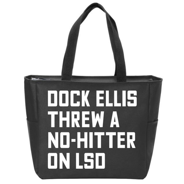 Dock Ellis Threw A Nohitter On Lsd Zip Tote Bag