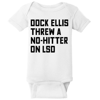 Dock Ellis Threw A Nohitter On Lsd Baby Bodysuit