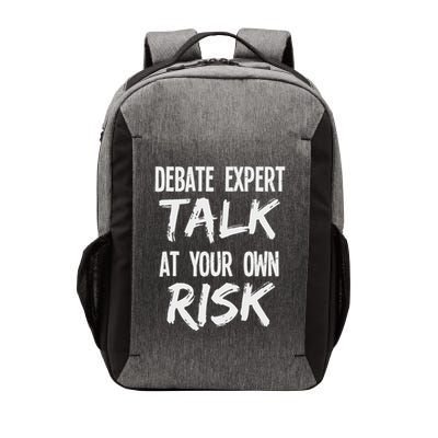 Debate Expert Talk At Your Own Risk Debate Team Vector Backpack