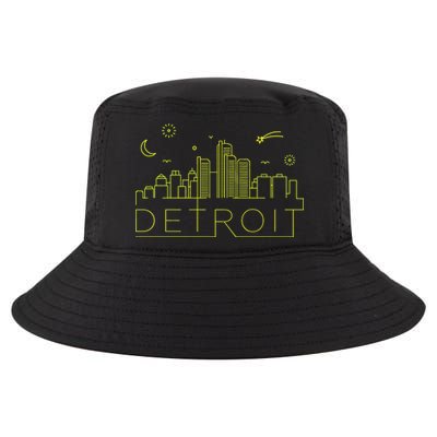 Detroit City Silhouette Cool Comfort Performance Bucket Hat