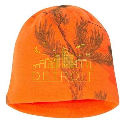 Detroit City Silhouette Kati - Camo Knit Beanie