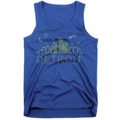 Detroit City Silhouette Tank Top