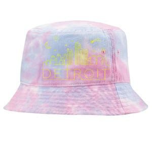 Detroit City Silhouette Tie-Dyed Bucket Hat