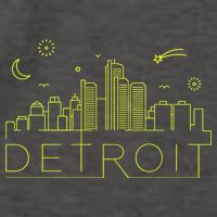 Detroit City Silhouette Vector Backpack