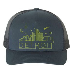 Detroit City Silhouette Yupoong Adult 5-Panel Trucker Hat