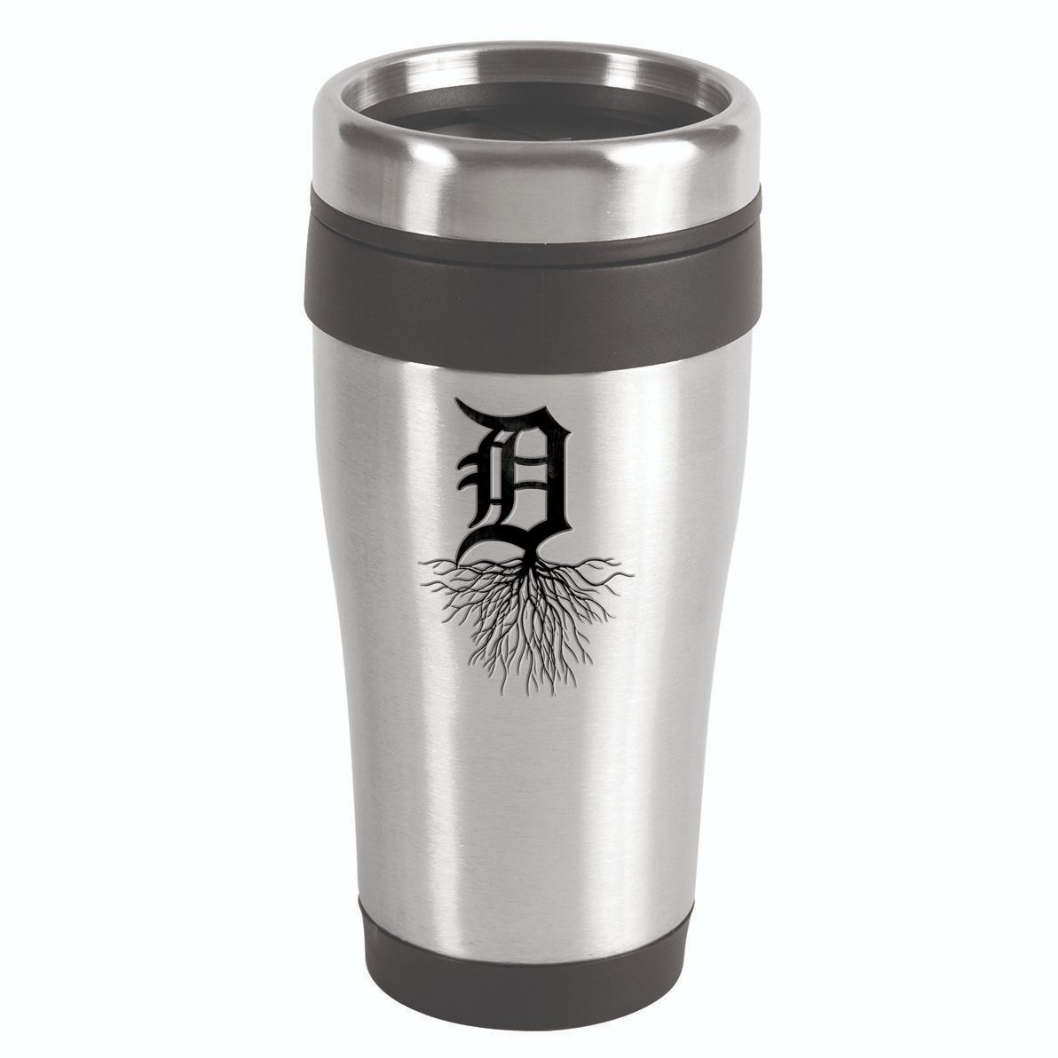 Detroit D Roots Michigan Born Rooted 16oz Travel Tumbler