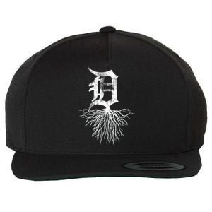 Detroit D Roots Michigan Born Rooted Wool Snapback Cap