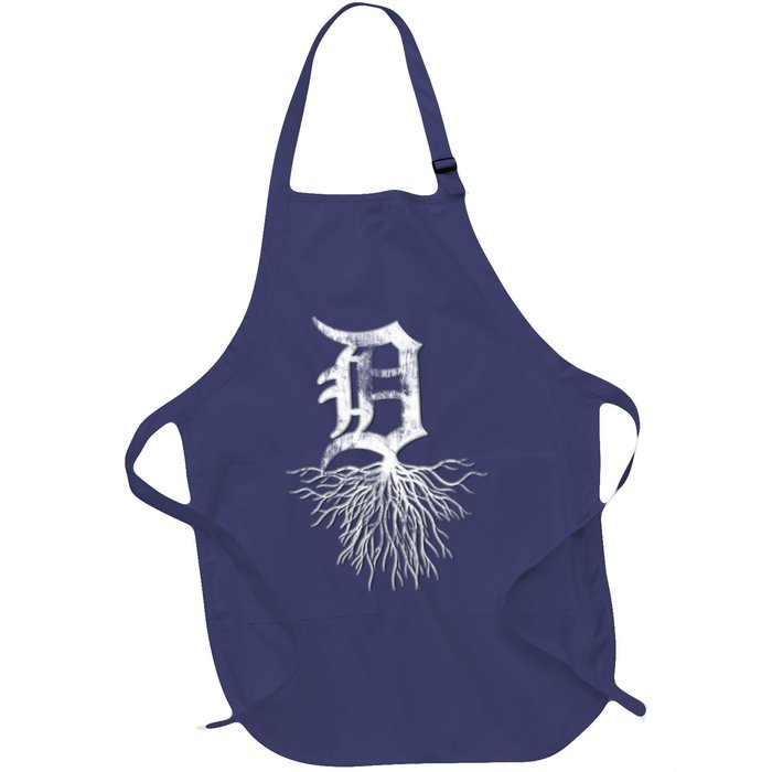 Detroit D Roots Michigan Born Rooted Apron