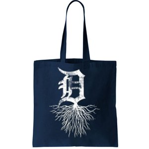 Detroit D Roots Michigan Born Rooted Tote Bag