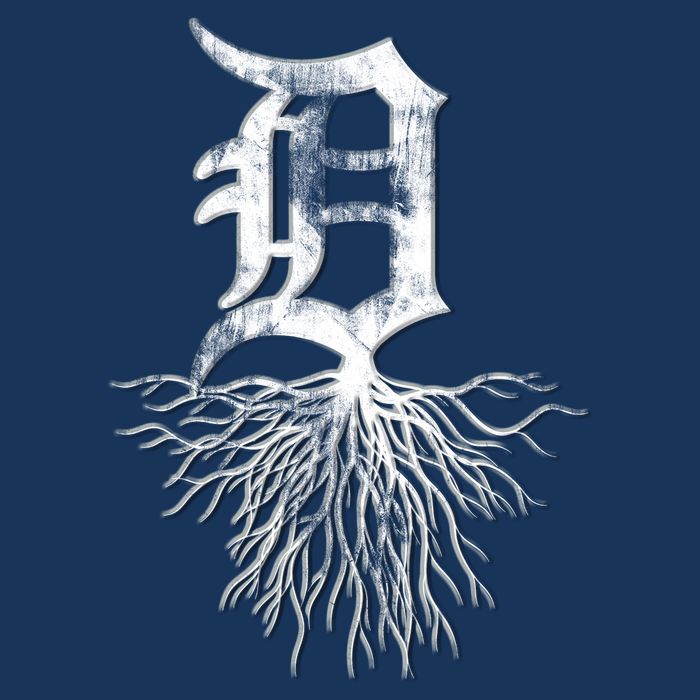 Detroit D Roots Michigan Born Rooted Golf Towel