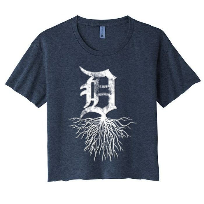 Detroit D Roots Michigan Born Rooted Crop Top