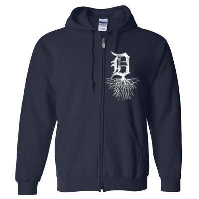 Detroit D Roots Michigan Born Rooted Full Zip Hoodie