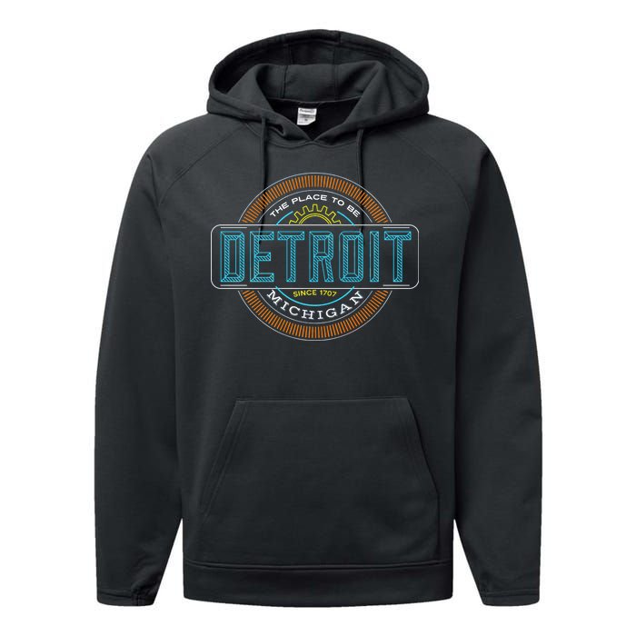 Detroit Emblem Since 1707 Performance Fleece Hoodie