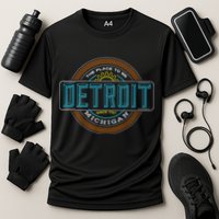 Detroit Emblem Since 1707 Cooling Performance Crew T-Shirt