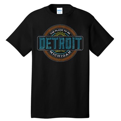 Detroit Emblem Since 1707 Tall T-Shirt