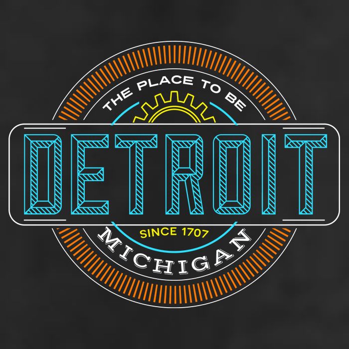 Detroit Emblem Since 1707 Adult Drive Performance Visor
