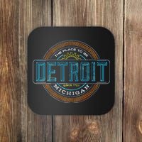 Detroit Emblem Since 1707 Coaster