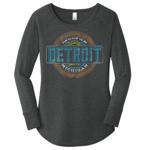 Detroit Emblem Since 1707 Women's Perfect Tri Tunic Long Sleeve Shirt