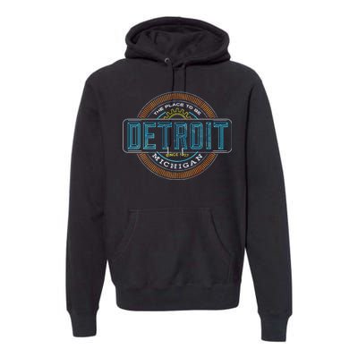 Detroit Emblem Since 1707 Premium Hoodie