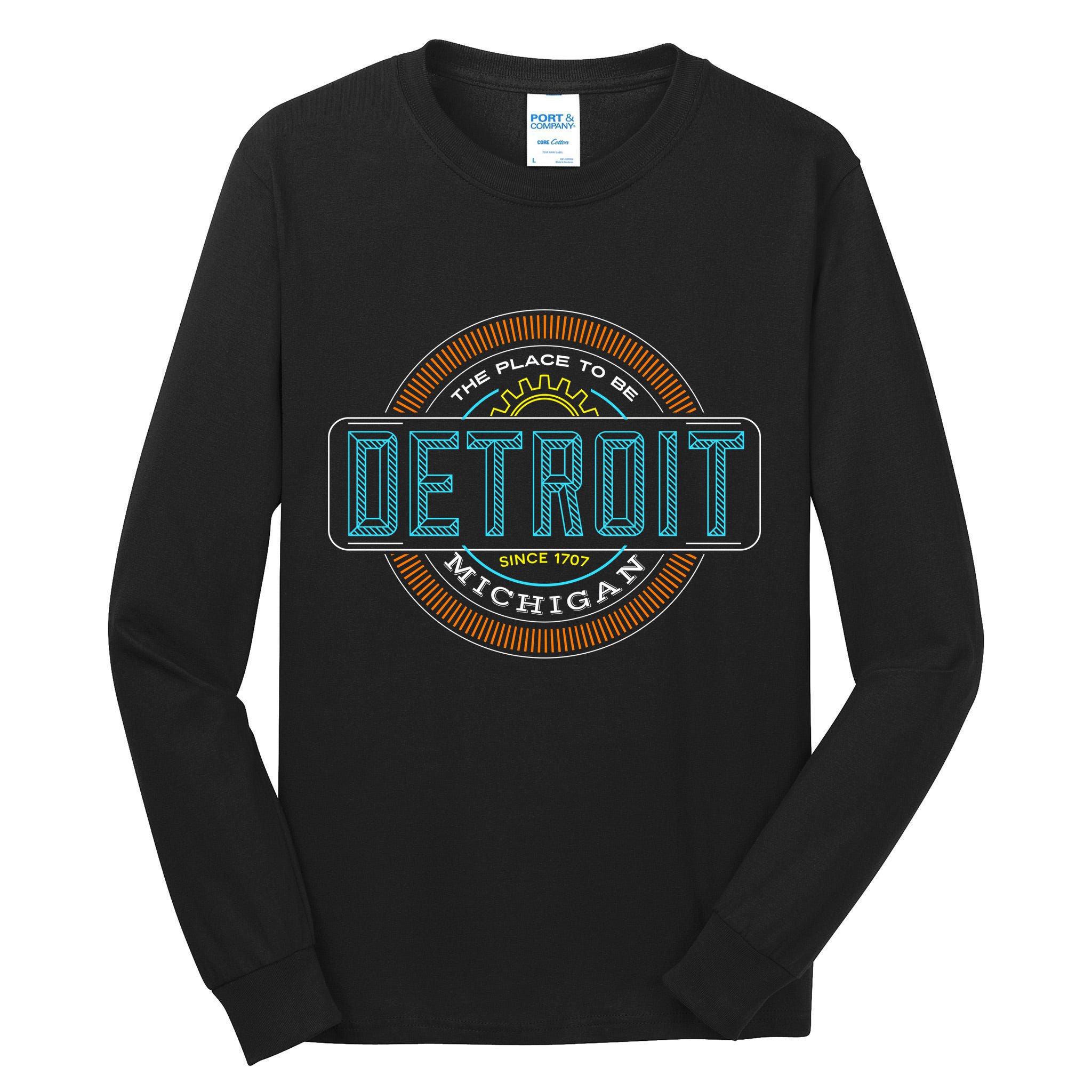 Detroit Emblem Since 1707 Tall Long Sleeve T-Shirt