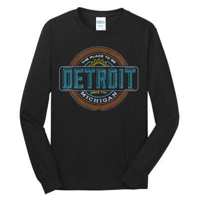 Detroit Emblem Since 1707 Tall Long Sleeve T-Shirt