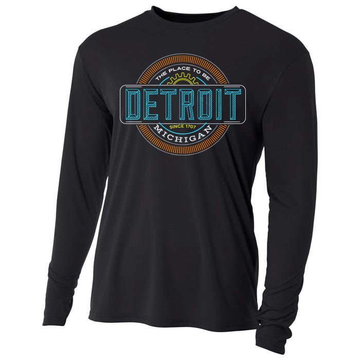 Detroit Emblem Since 1707 Cooling Performance Long Sleeve Crew