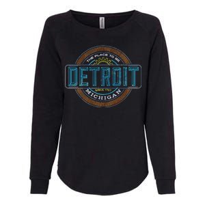 Detroit Emblem Since 1707 Womens California Wash Sweatshirt