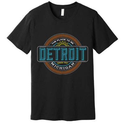 Detroit Emblem Since 1707 Premium T-Shirt
