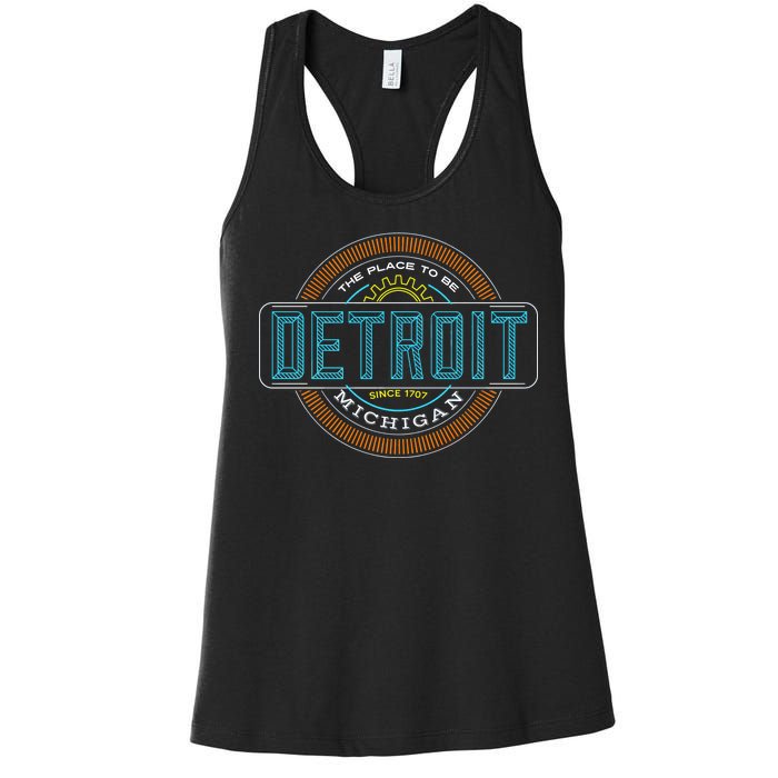 Detroit Emblem Since 1707 Women's Racerback Tank