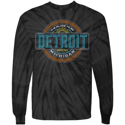 Detroit Emblem Since 1707 Tie-Dye Long Sleeve Shirt