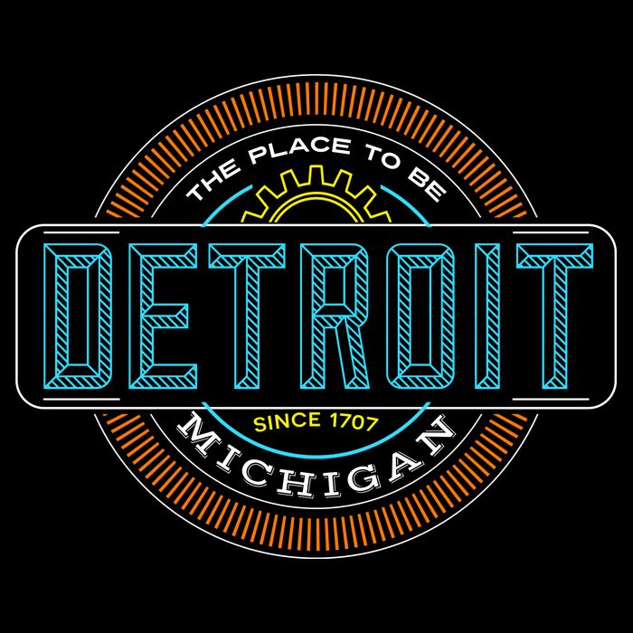 Detroit Emblem Since 1707 Tie-Dye T-Shirt