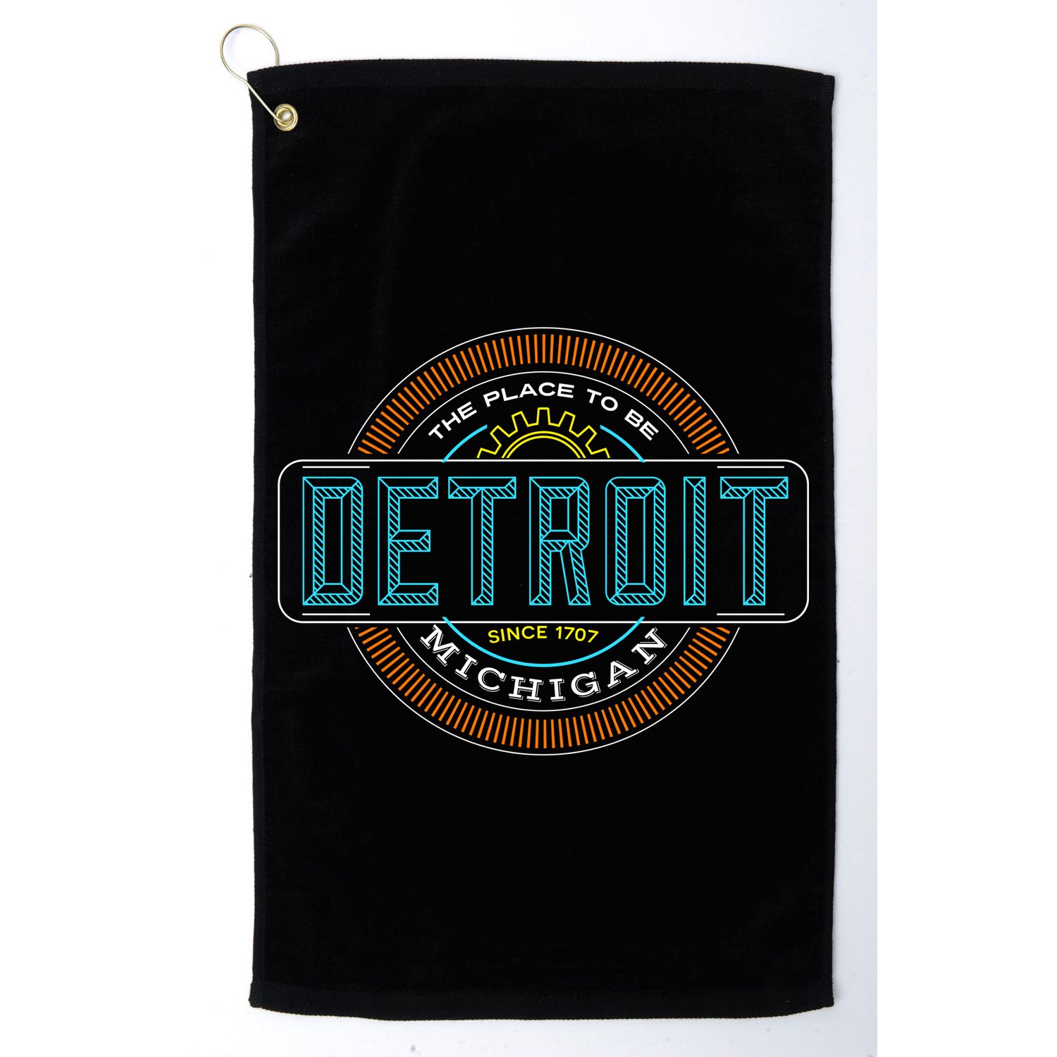 Detroit Emblem Since 1707 Golf Towel