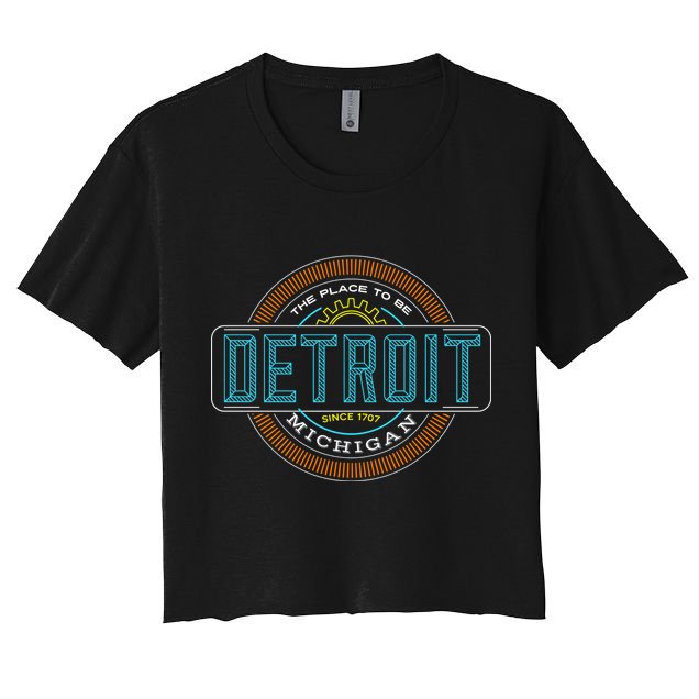 Detroit Emblem Since 1707 Crop Top